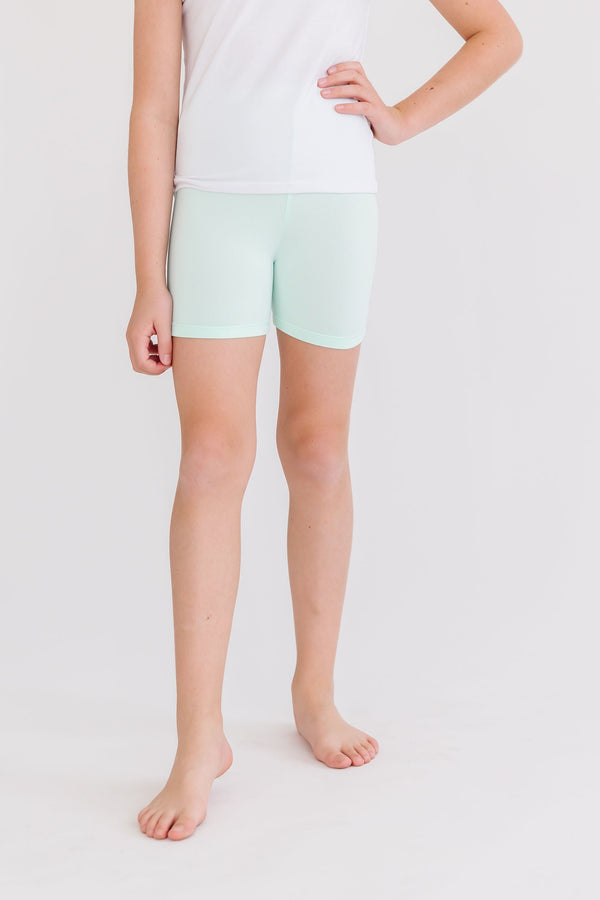 pastel-green-twirl-shorts Mila & Rose at Sophia's Style-Pastel Green Twirl Shorts-12-24M-Twirl Shorts-1
